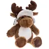 Image de Peluche Elan Brun Chapka H 25 Cm - Feeric Lights & Christmas