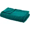 Image de Plaid Losange Flanelle Bleu Canard 125x150cm - Atmosphera