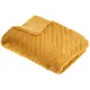 Image de Plaid 3d Géo Fausse Fourrure Jaune Moutarde 120x160cm - Atmosphera