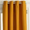 Image de Rideau Isolant Isa Jaune Moutarde 140x260cm - Atmosphera