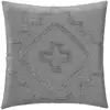 Image de Coussin Déco Tufté "inca" 40x40cm Gris