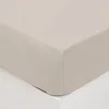 Image de Drap-housse Vilma en coton lavé blanc ivoire 140x190cm - Atmosphera Créateur dintérieur