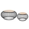 Image de Lot de 2 tables gigognes Esther manguier et métal - Atmosphera Créateur dintérieur