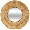 Image de Miroir Safari Raphia D57cm - Atmosphera