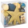 Image de Kit décos de sapin 44 pièces Bleu or