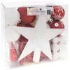 Image de Kit de sapin Colorama de Noël 44 pièces blanc/rouge - Feeric Lights & Christmas