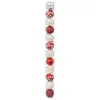 Image de Lot De 12 Boules D.6cm Rouge Blanc - Feeric Lights & Christmas