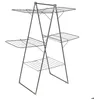 Image de 5five - Étendoir à Linge Pliant Pont Mojave 30 Mètres L 1265 x H 146 cm en Acier - Séchoir pour Intérieur Buanderie