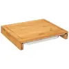 Image de Planche À Découper 35x28cm Bambou Bac Inox - 5five