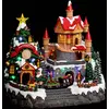Image de Village Lumineux Manoir Du Père Noël 33 Led L.31cm Musical - Feeric Lights & Christmas