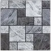 Image de 2 Stickers Carrelage Mur - Noir