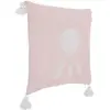 Image de Coussin Déco "4 Pompons" 40x40cm Rose