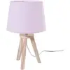 Image de Lampe Trépied H.30cm Bois Rose - Atmosphera