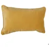 Image de Coussin LILOU coton jaune 30x50cm - Atmosphera Créateur dintérieur