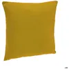 Image de Coussin déhoussable coton jaune 38x38cm - Atmosphera Créateur dintérieur
