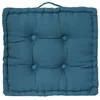 Image de Coussin de sol Anjali bleu canard 40x40cm - Atmosphera Créateur dintérieur