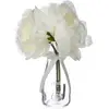 Image de Composition De 3 Pivoines Articielles Vase Verre H35cm - Atmosphera