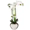 Image de Orchidée Artificielle Vase Céramique Argent H53cm - Atmosphera