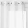 Image de Voilage Georgette Blanc 140x240cm - Atmosphera