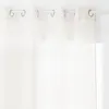 Image de Voilage Moly blanc ivoire 135x240cm - Atmosphera Créateur dintérieur