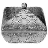 Image de Boîte Métal Déco "ajourée" 12cm Argent
