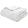 Image de Plaid Manoir Fausse Fourrure Blanc 120x160cm - Atmosphera