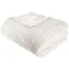 Image de Plaid Manoir Fausse Fourrure Blanc 180x230cm - Atmosphera