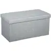 Image de Pouf Pliant Double "tomaz" Gris Souris - Atmosphera Créateur D'intérieur
