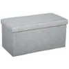 Image de Pouf pliant double Tomaz gris souris - Atmosphera Créateur dintérieur