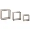 Image de 3 Petites Étagères Murales "fixy" Cube Effet Chêne Gris - 5 Five Simply Smart