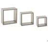 Image de 3 petites étagères murales Fixy cube effet chêne gris - 5 five simply smart