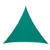 Image de Voile D'ombrage Triangulaire Curacao Émeraude 4x4x4m En Polyester - Hespéride