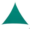 Image de Voile dombrage triangulaire Curacao émeraude 4x4x4m en polyester - Hespéride