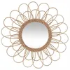 Image de Miroir Fleur rotin D56cm - Atmosphera Créateur dintérieur