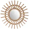 Image de Miroir Soleil Rotin D30cm - Atmosphera