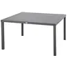 Image de Table De Jardin Carrée Piazza Graphite 8 Places En Aluminium Traité Époxy - Hespéride