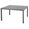 Image de Table de jardin carrée Piazza graphite 8 places en aluminium traité époxy - Hespéride