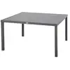 Image de Table de jardin carrée piazza graphite 8 places en aluminium traité époxy PIAZZA