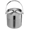 Image de Seau à glace - SECRET DE GOURMET - Double finition h15 - Acier inoxydable - Ø15 x H15 cm - Argenté