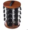 Image de Support rotatif acacia 16 pots à épices - 5 five simply smart