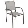 Image de Fauteuil De Jardin Empilable Piazza Noisette Tonka Aluminium Traité Époxy - Hespéride