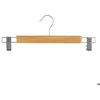 Image de 3 cintres à pinces métal/bois - 5 five simply smart