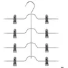 Image de 4 cintres pantalons en métal - 5 five simply smart