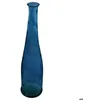 Image de Vase long Uly en verre recyclé bleu orage H80cm - Atmosphera Créateur dintérieur