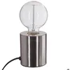 Image de Lampe socle Saba argent H11cm - Atmosphera Créateur dintérieur