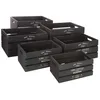 Image de Set de 6 caisses Facto cagette bois noir - Atmosphera Créateur dintérieur