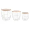 Image de Tables basses gigognes - ATMOSPHERA - Style scandinave - Blanc - Rangement