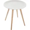 Image de Table basse - JJA - Miléo - Plateau rond - Blanc - Design contemporain