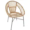 Image de Fauteuil keko métal rotin KEKO
