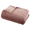 Image de Plaid flanelle rose 130x180cm - Atmosphera Créateur dintérieur